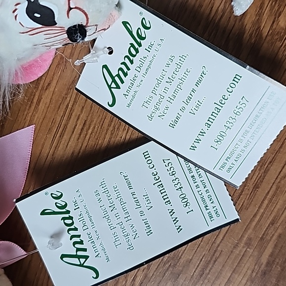 Annalee Egg Gathering Mouse & Annalee Bunny Tail Easter Bundle of 2 Dolls NWT - Picture 10 of 11